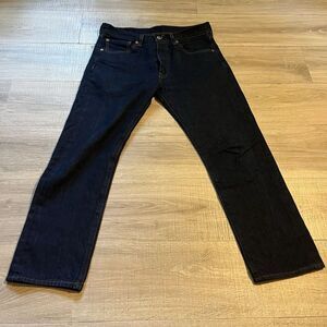 Levi's 501 Men's Jeans Size 32X30 (Fits 32x28) Straight Leg Button Fly Dark Wash